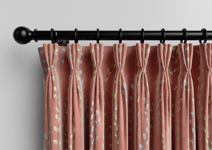 Willow Field, French Coral - Made to Measure Curtains - Image 11